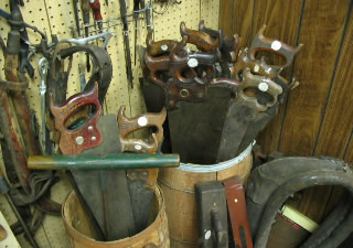 barrel of saws