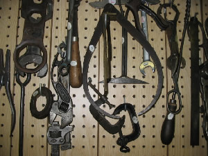 tools on wall
